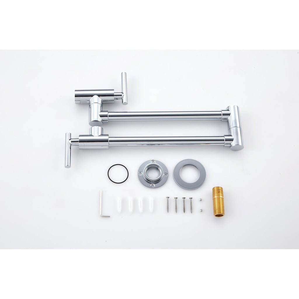 Wall Mount Folding Kitchen Pot Filler Faucet
