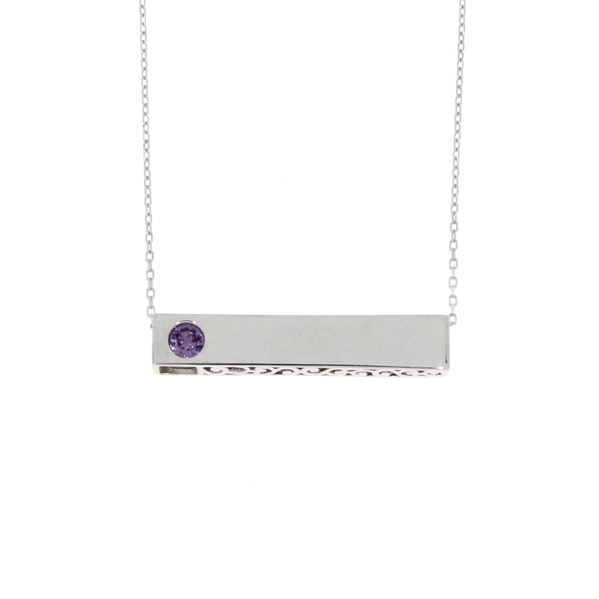 Created Alexandrite Fashion Pendants Sterling Silver
