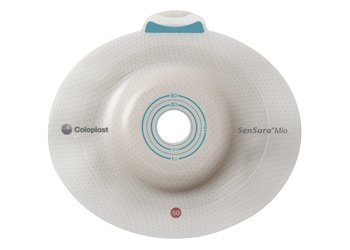 SenSura® Mio Click Convex Light Ostomy Barrier, 35 mm Stoma Opening, Blue Match 16924