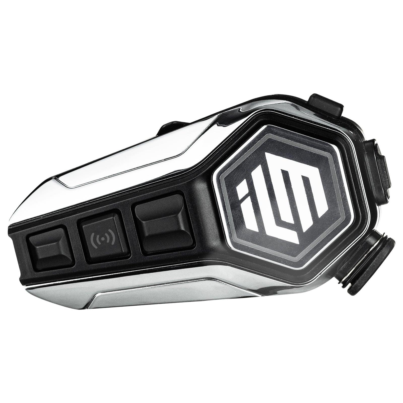 ILM Motorcycle Bluetooth Headset Helmet Communication System 2100M Intercom IP67 Waterproof Noise Cancellation Model RANGEPRO