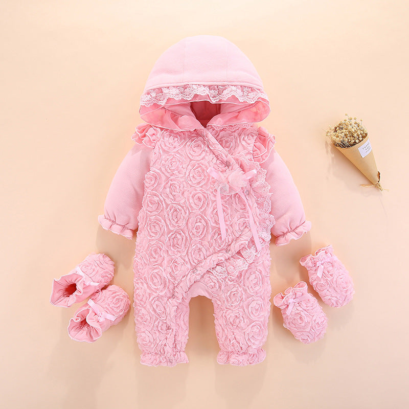 New Spring Autumn Baby Girl Romper Outfit for Princess