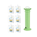 7 PCS Kit Baby Food Pouch Maker Toddler Fruit Squeeze Puree Filler for Kids Pure Color Pouches (Green)
