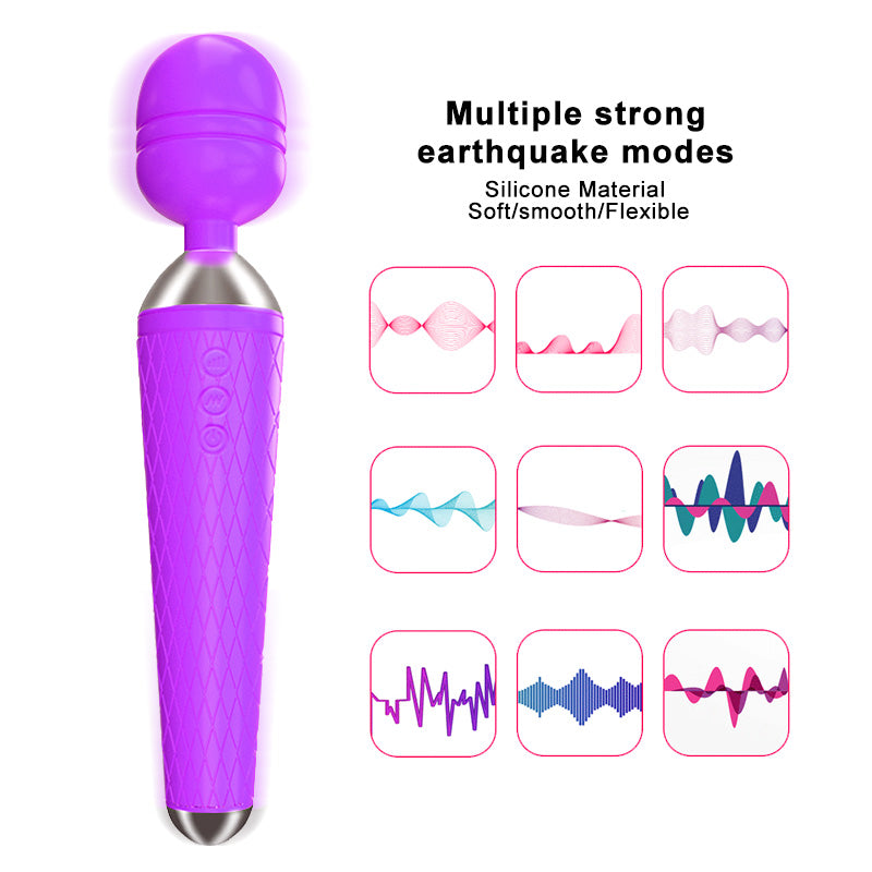 Vibrating Wand for Female Pleasure and Couples' Use