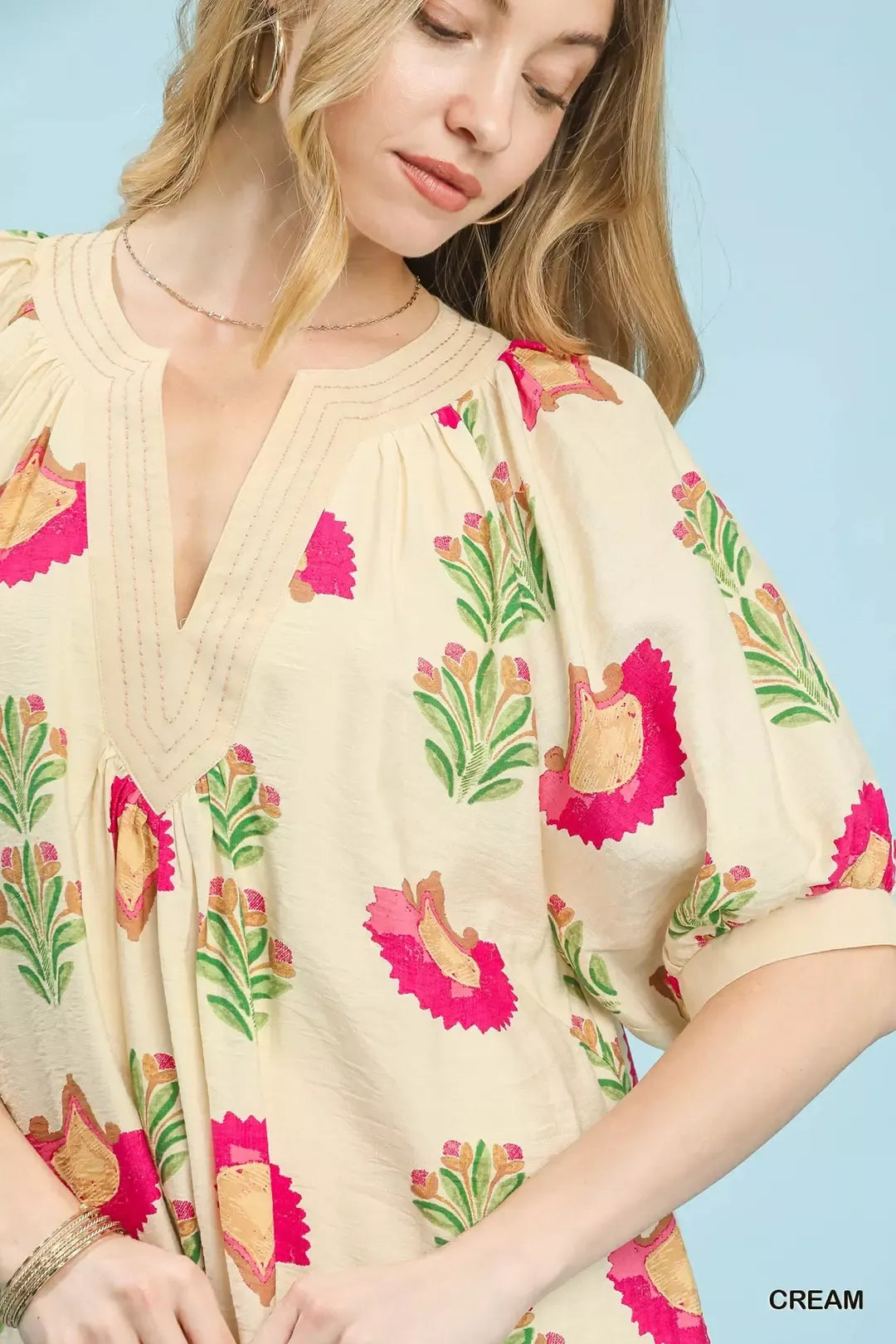 Umgee Abstract Print Mini Dress