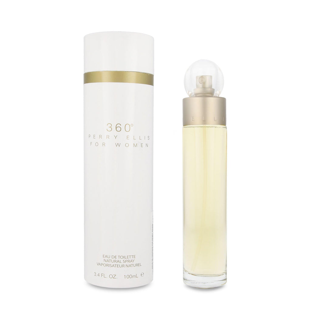 Perry Ellis 360 Eau De Toilette Spray 3.4 Oz/ 100 Ml for Women By 3.4 Fl Oz  white