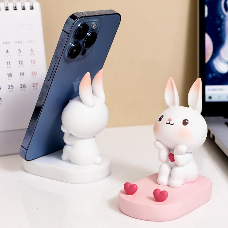 Creative Cute Rabbit Phone Stand for Home or Office