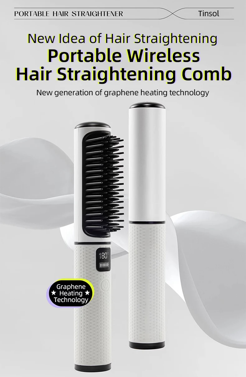 USB Charging Hair Straightener Comb