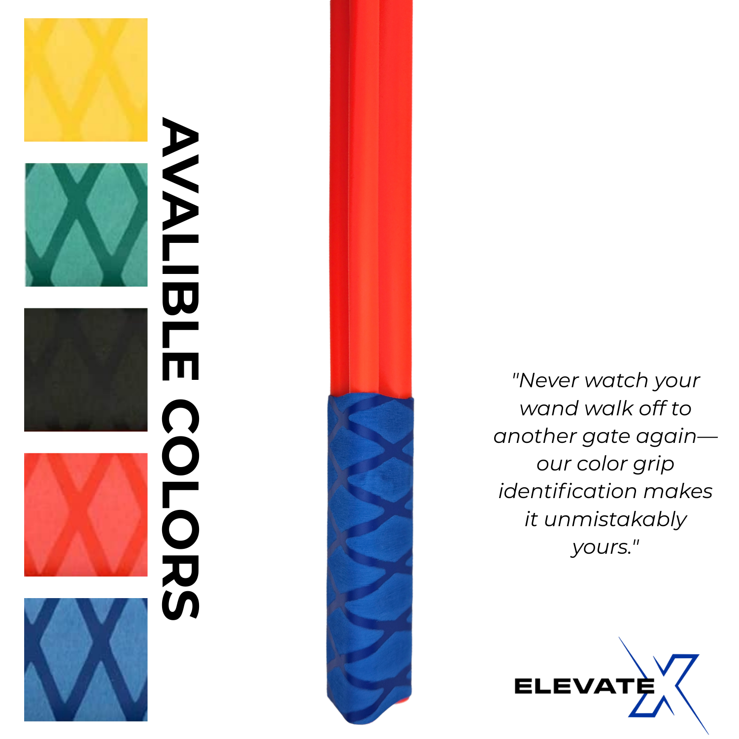 14″ Triangular Day Wand – High Visibility Signal Wand, Custom Color Grip