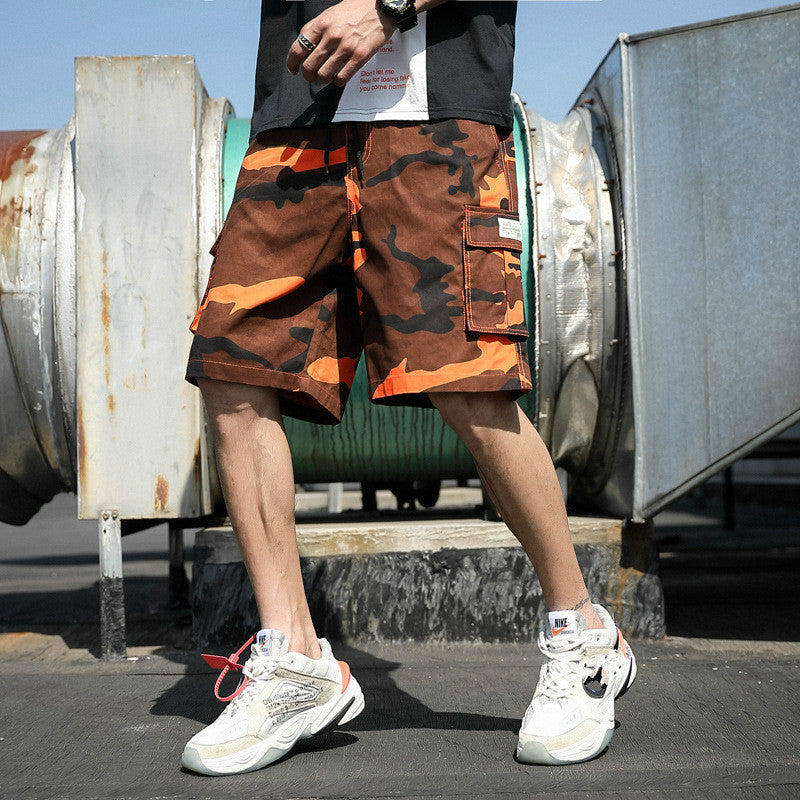 Trendy Men's Loose Camouflage Five-Point Shorts