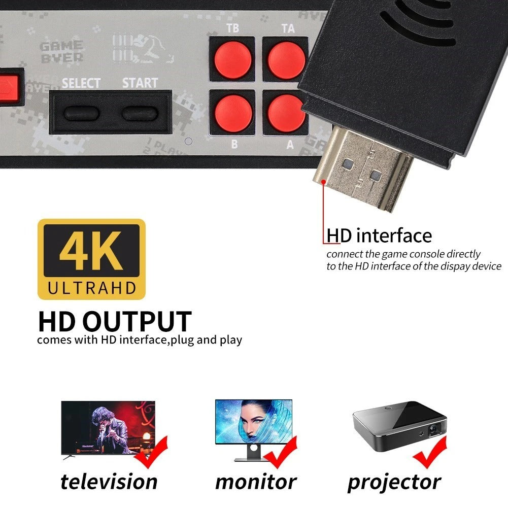HDMI Game Console Y2S FD600 with Wireless Dual Controllers