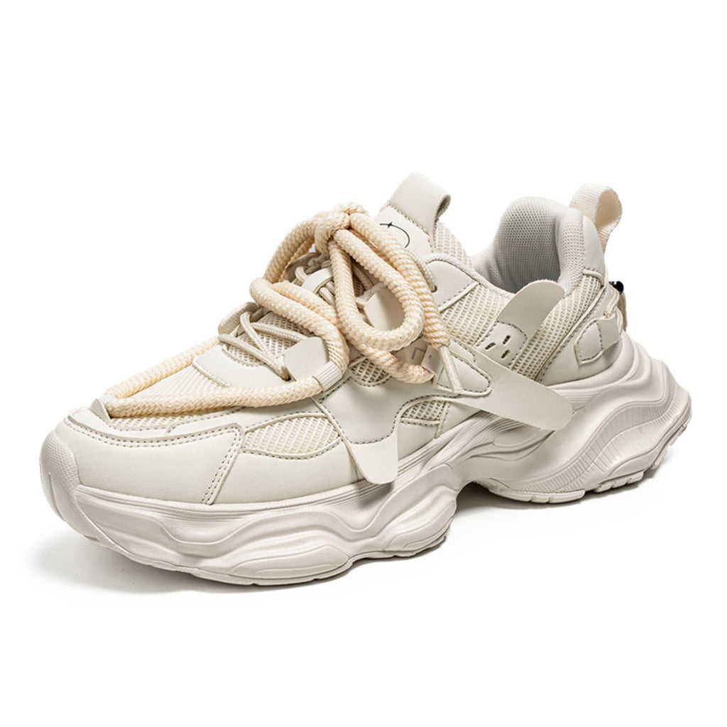 GSIGUL Mens Running Shoes Tennis Walking Shoes Athletic Gym Casual Shoes Fashion Sneakers for Men Beige Size 9