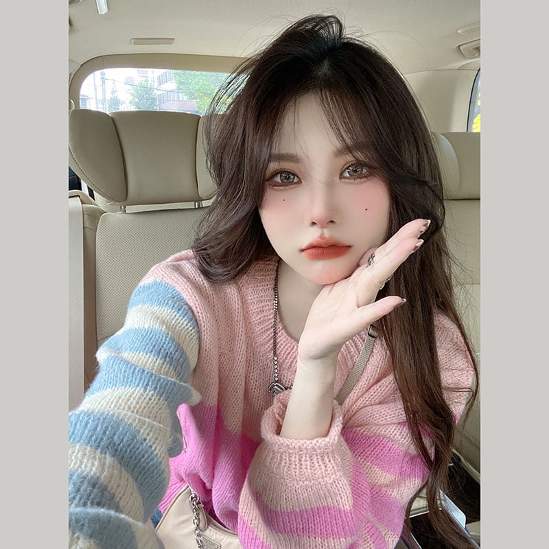 Lazy Style Loose Openwork Long-Sleeved Sweater Jacket