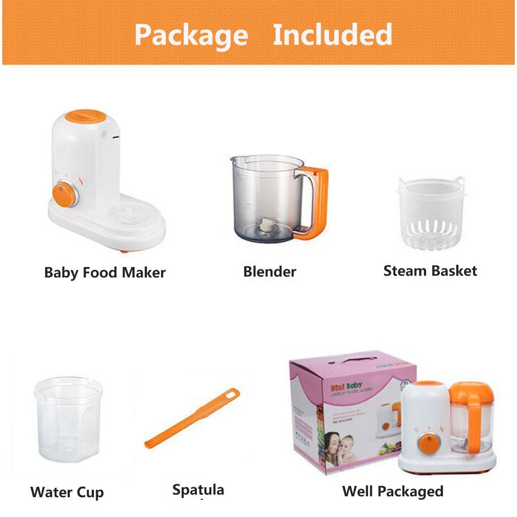 Heated Baby Food Maker, Steamer, Blender, Grinder