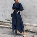 Summer New Women’s Dress, Sexy V-Neck Long Skirt