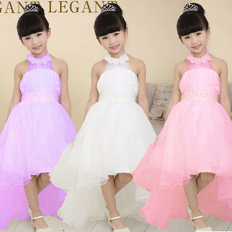 New Princess Dress for Girls - Wedding Gown with Train