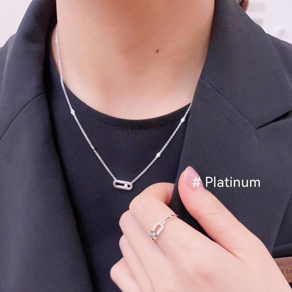Geometric Pendant Clavicle Chain for Women