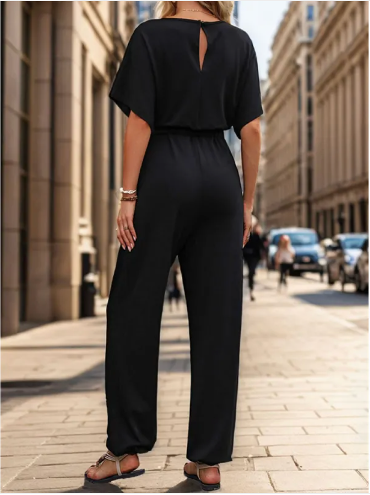 Women's Casual Solid Color Summer Jumpsuit