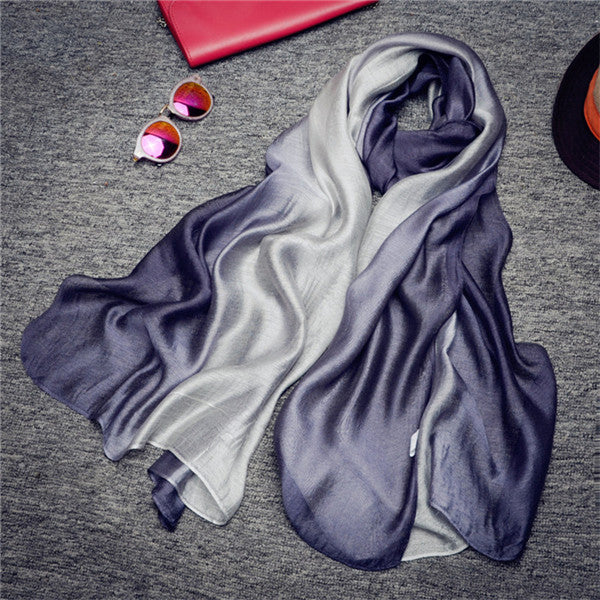 New Silk Pashmina Scarf for Women in Cotton-Linen