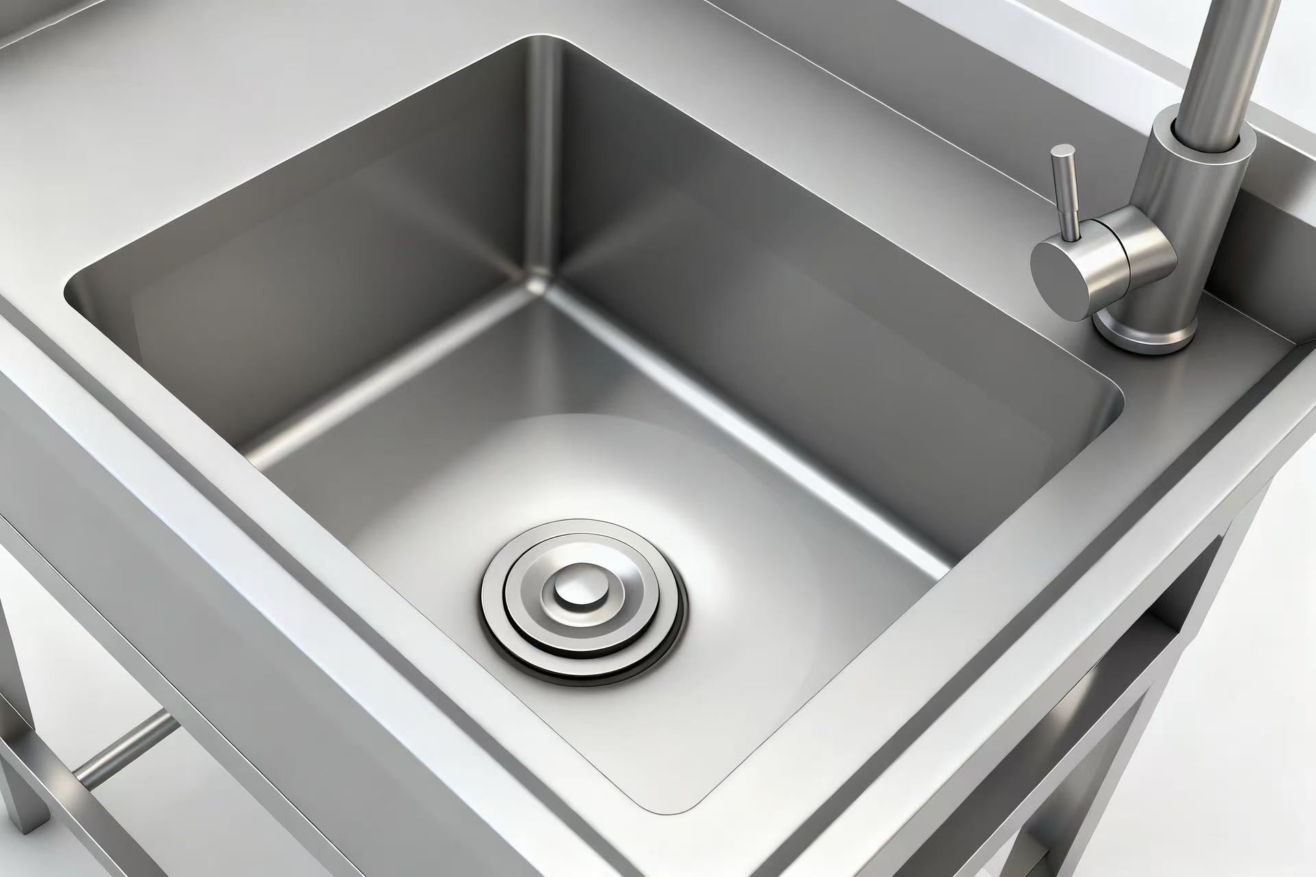 Stainless Steel Utility Sink, Freestanding Sink 2