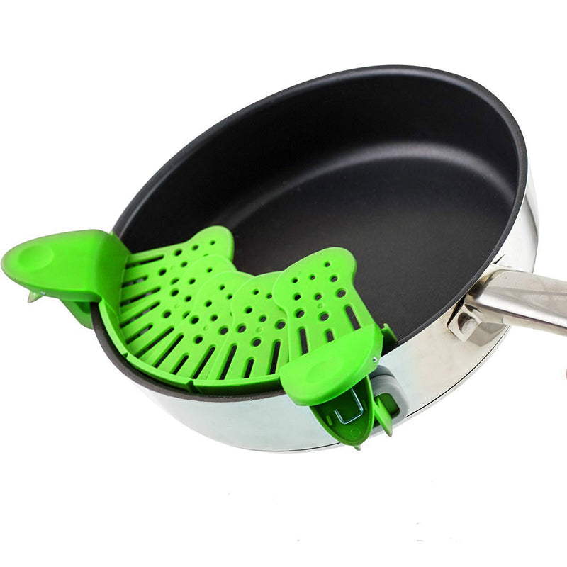 Collapsible Silicone Strainer for Pots and Noodles