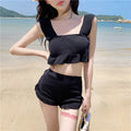 2020 New Korean Style Knitted Bikini with Ruffle Edge