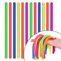 Rtinsd String Noodles Toys Large 12 pcs Stress Stretchy Strings Toys for Kids Fosters Creativity and Focus Relief for Adults Improve Concentration for School Holiday Classroom Gift