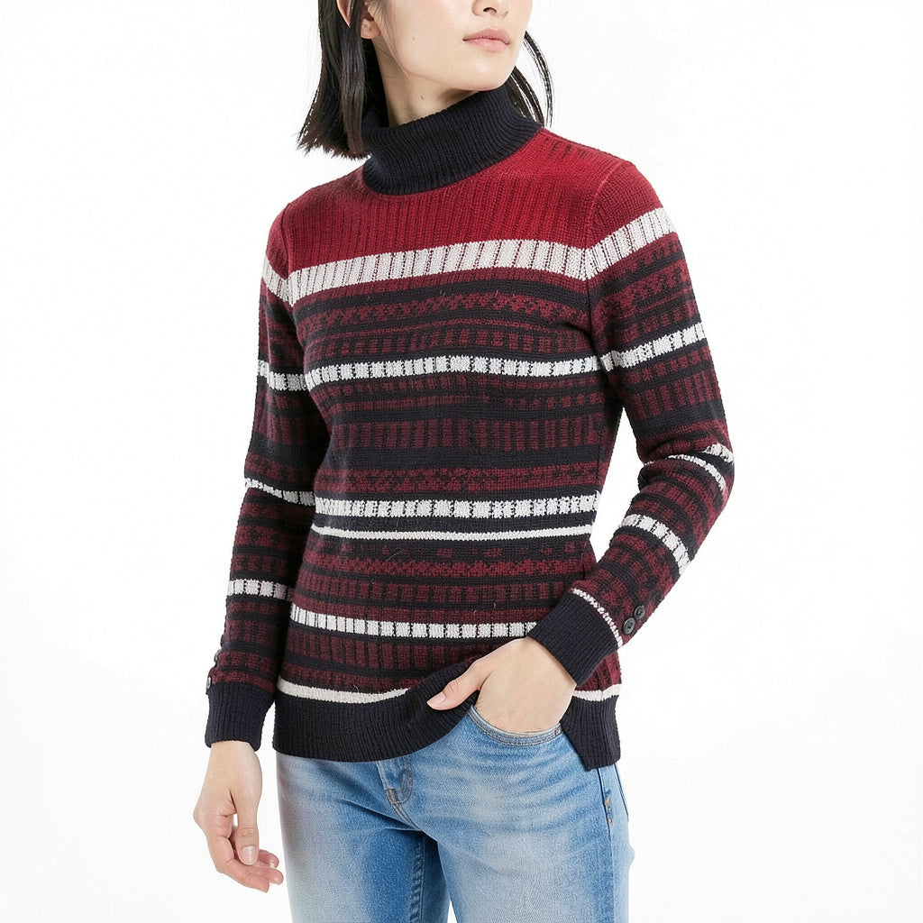 Tommy Hilfiger Textured Button-Sleeve Sweater, Size XL