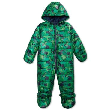 First Impressions Baby Boys Hooded Footed Bunting Snowsuit