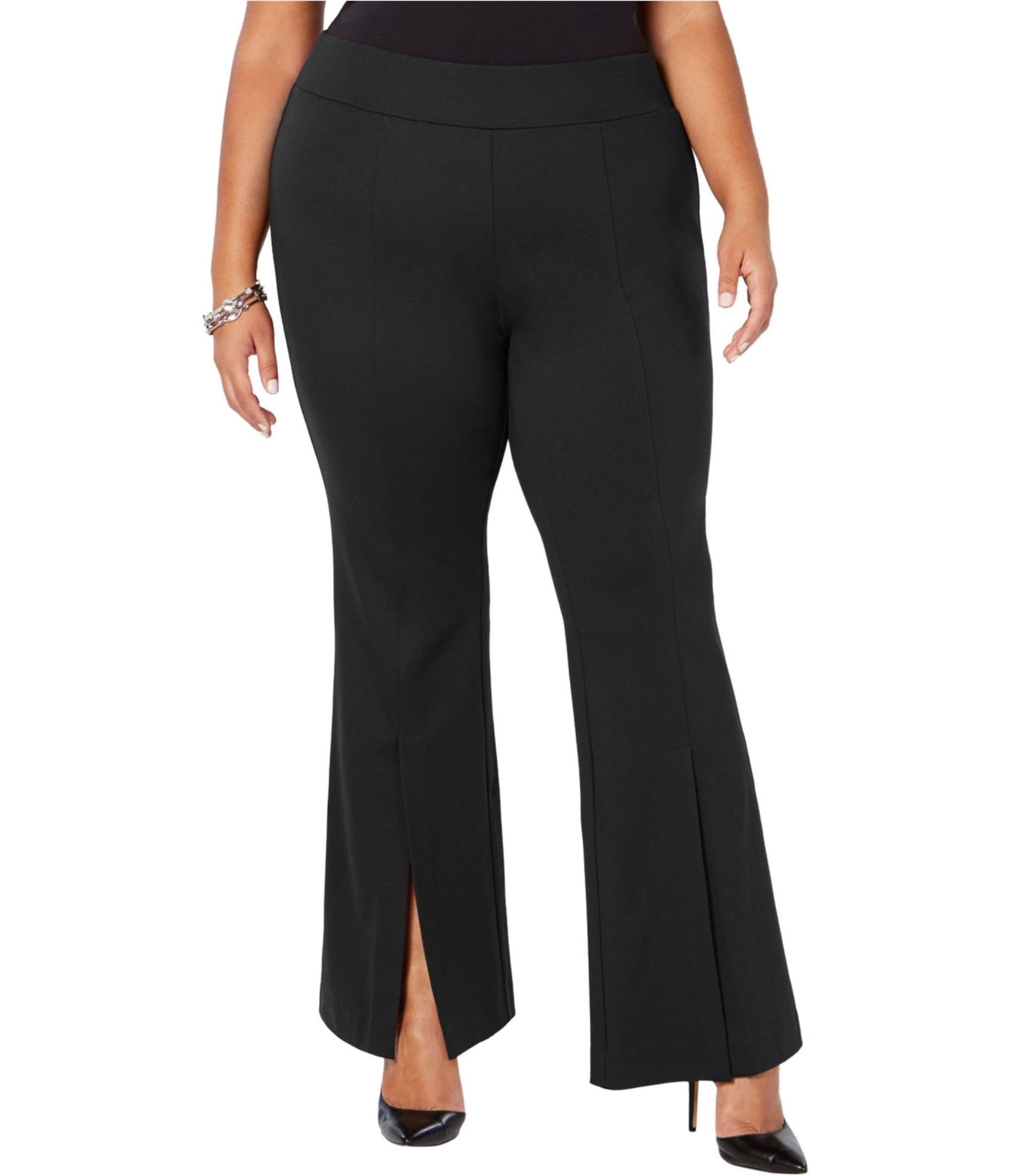 INC Womens Plus Size Slit Front Casual Trouser Pants, Size 24W