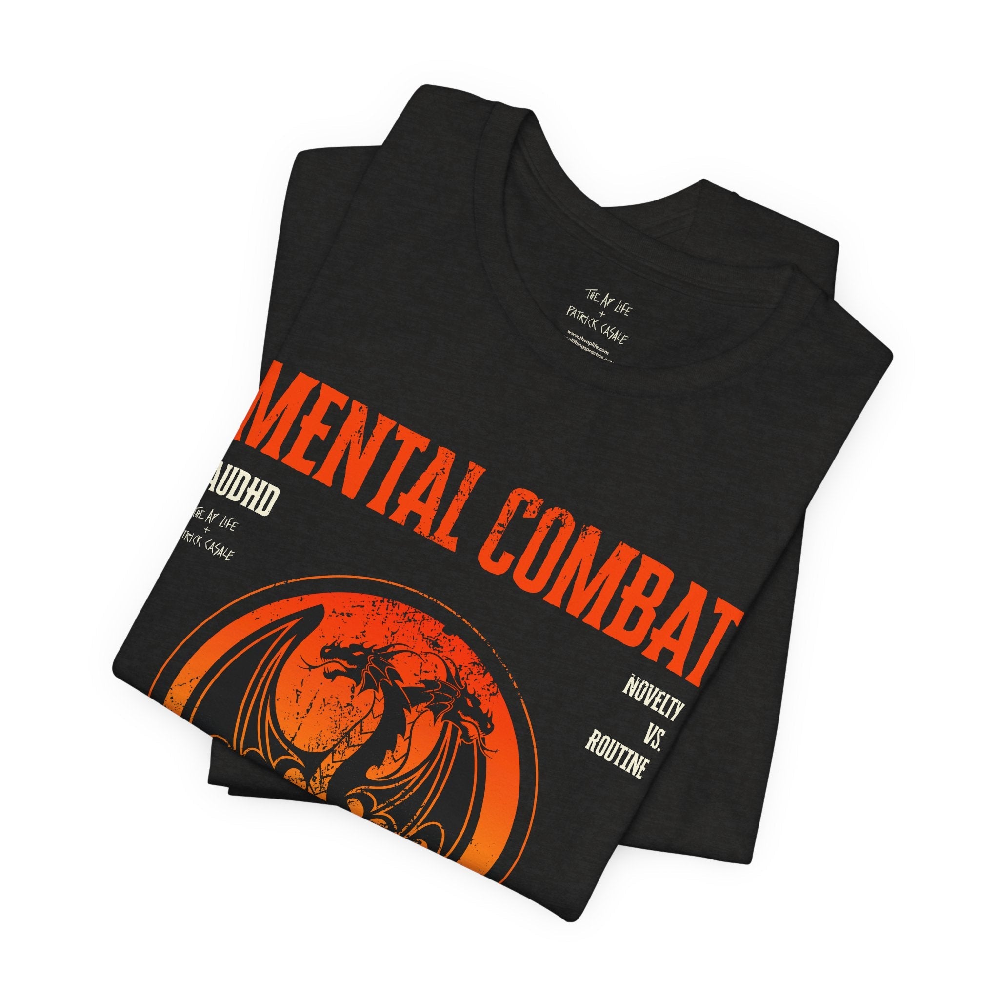 Mental Combat AuDHD Burnout - Adult Unisex Jersey Tee
