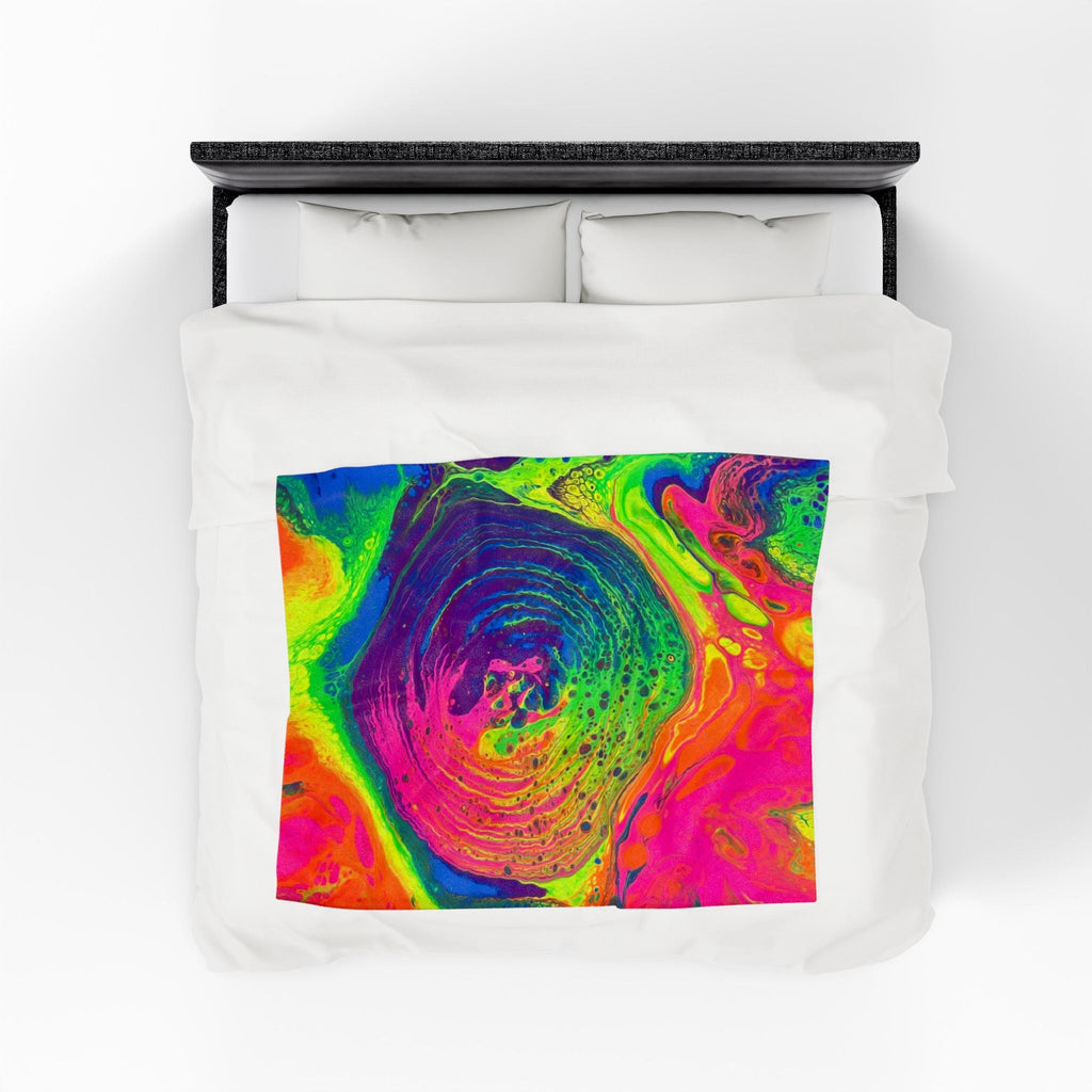 Bespattered Facade Tasty Neons Velveteen Plush Blanket | 3 Sizes