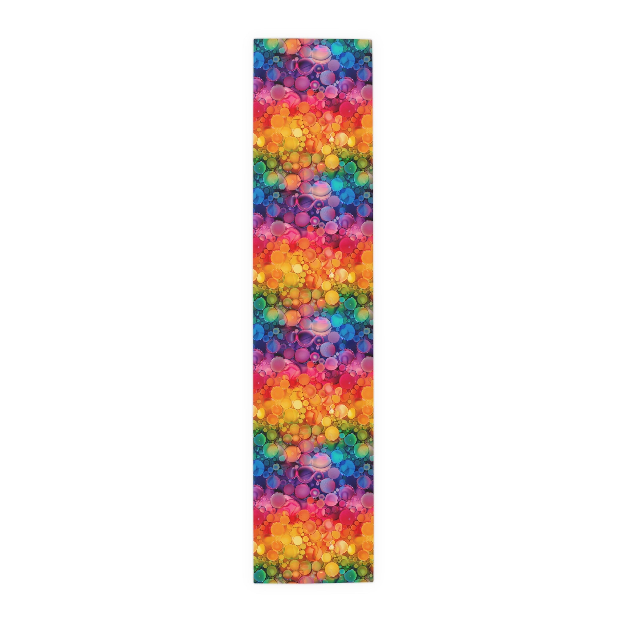 Bespattered Facade Rainbow Ink Dots Table Runner (2 sizes)