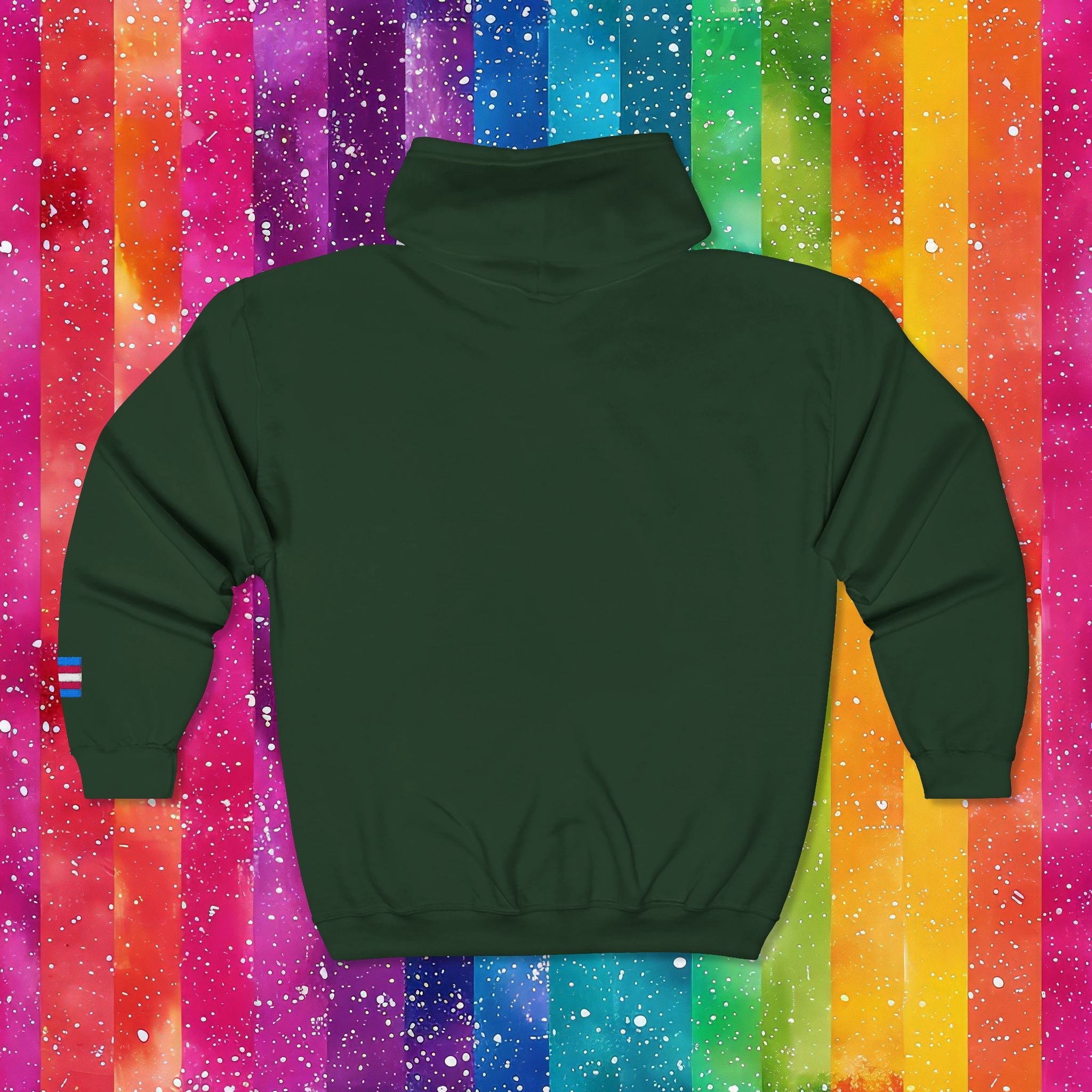 Bespattered Facade Protect the Dolls LGBTQ+ Pride Trans Support Embroidered Full-Zip Hoodie