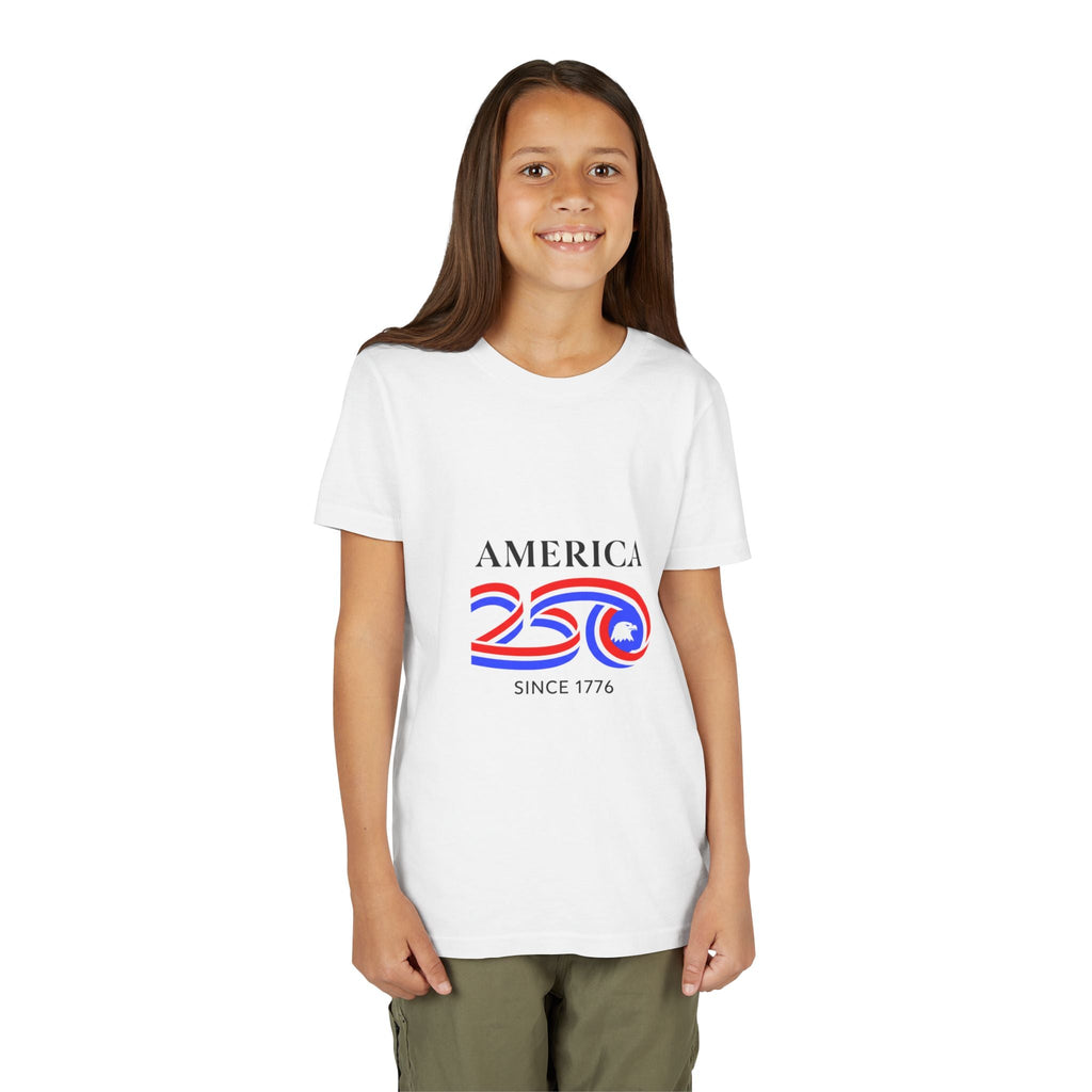 Youth Tee - "America 250 Since 1776" Patriotic 250th Anniversary Kids T-Shirt