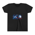 Youth Tee - "250" American Flag Eagle Design (Patriotic 4th of July Kids Shirt)
