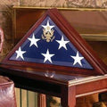 Folded Flag Display Case, Cherry Case Made By US Veterans