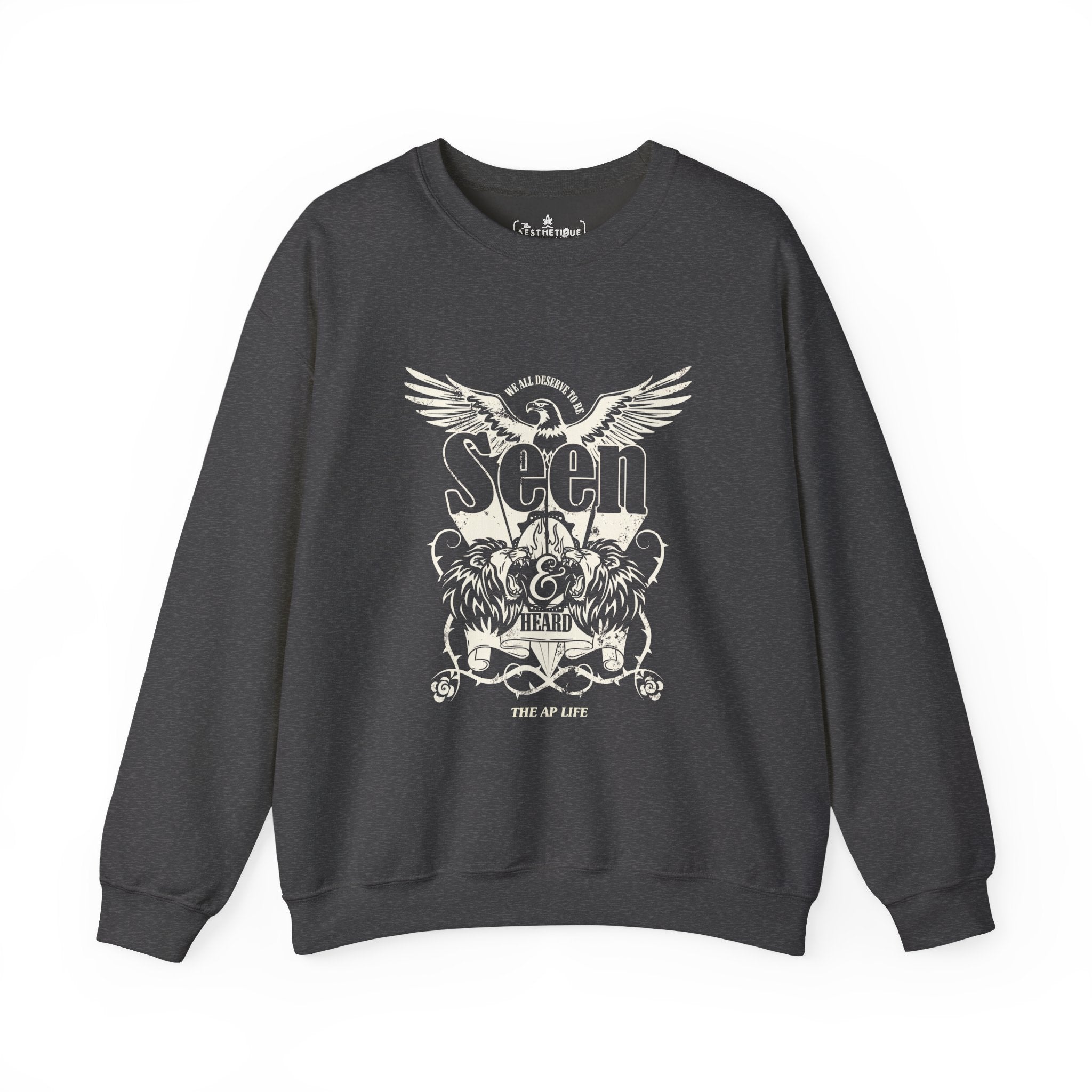 We All Deserve to be Seen & Heard - Adult Unisex Heavy Blend™ Crewneck Sweatshirt