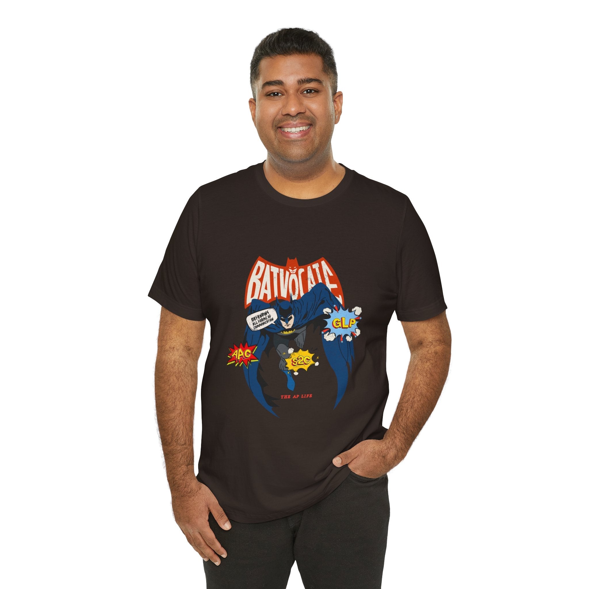 Batvocate - Defending All Forms of Communication - AAC - GLP - S2C - Adult Unisex Jersey Tee