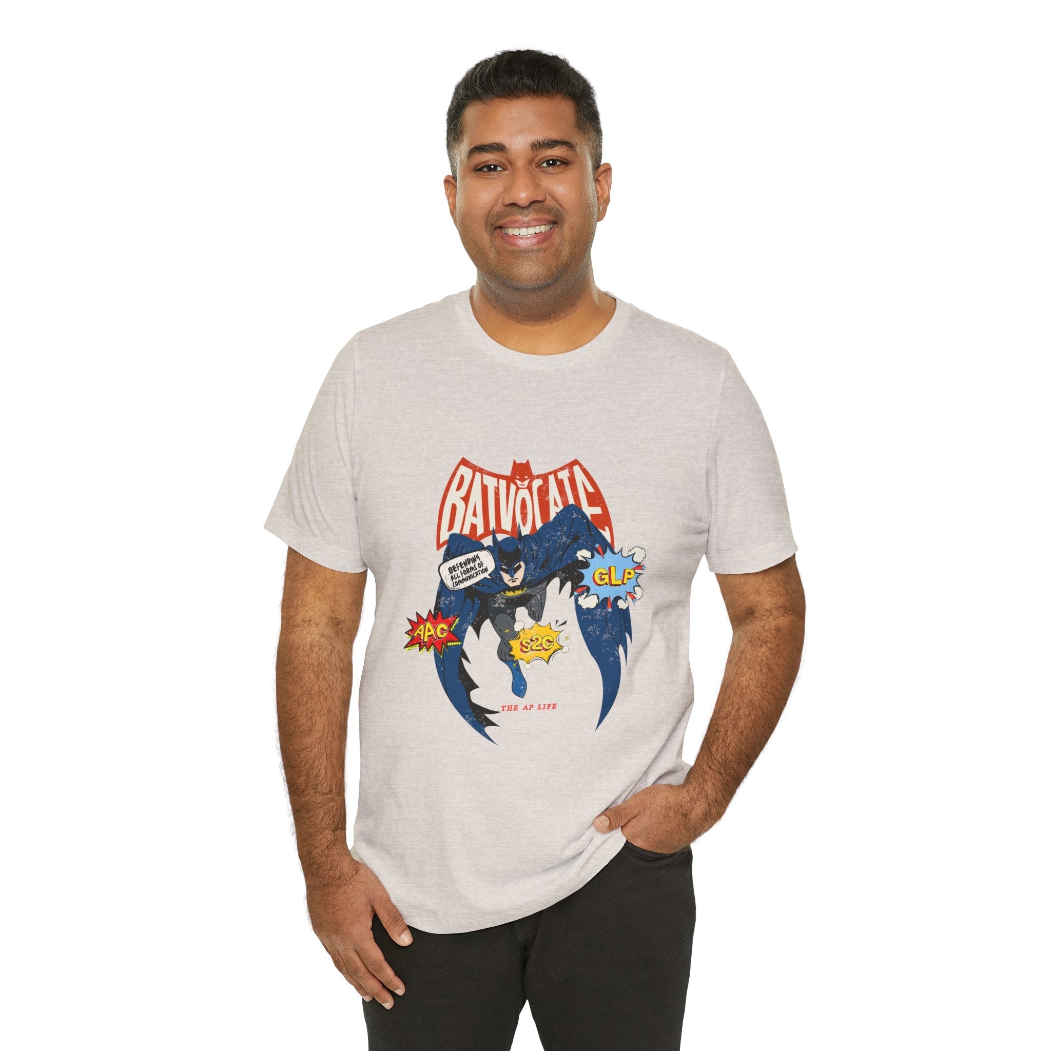 Batvocate - Defending All Forms of Communication - AAC - GLP - S2C - Adult Unisex Jersey Tee