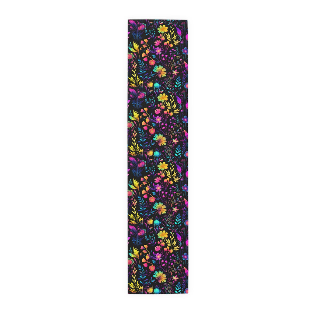 Bespattered Facade Neon Flowers Table Runner (2 sizes)