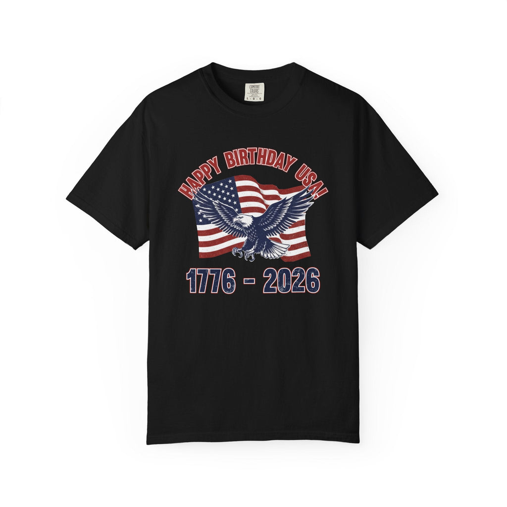 America 250 – Eagle Flag “1776–2026” Happy Birthday USA T-Shirt