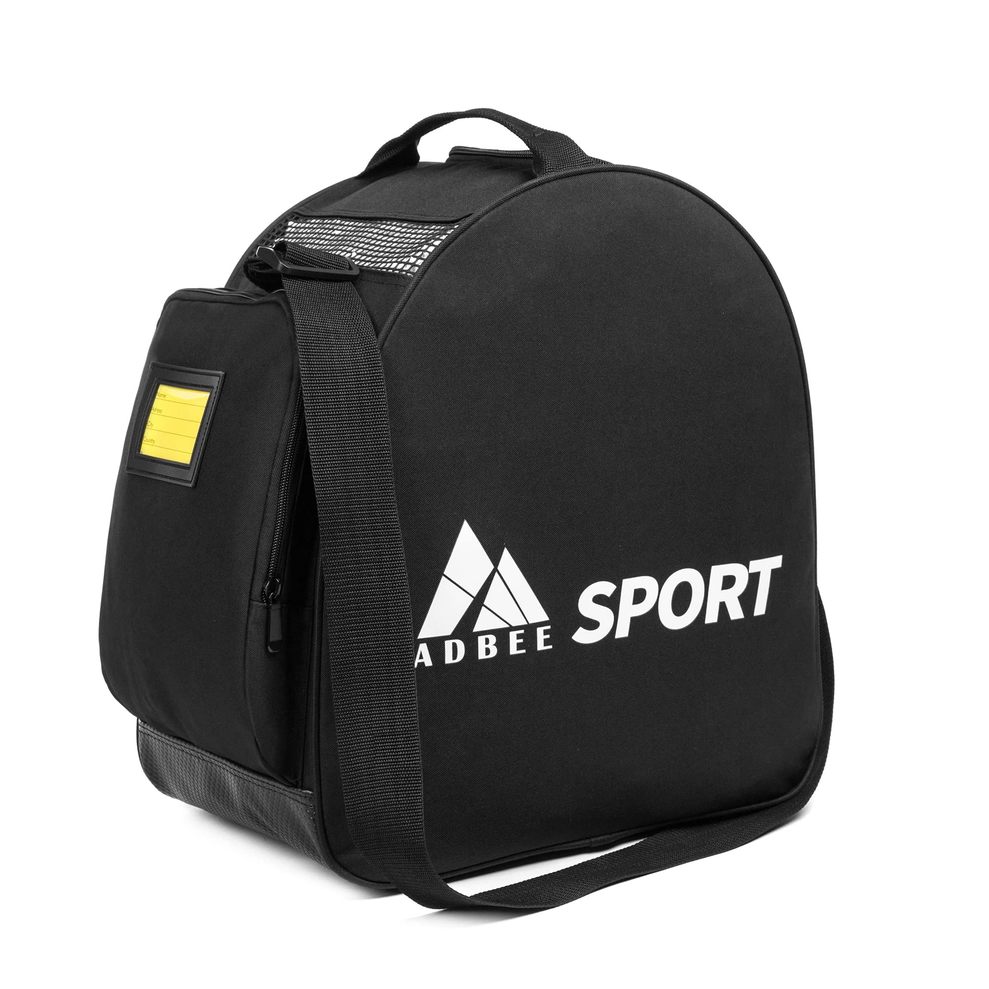 ADBEE Multipurpose Ski Boot Bag - Large Capacity Waterproof Travel Ski Bag for Men and Women Portable Snowboarding Gear Storage Bags Suitable for Ski Boots Ski Clothing and Helmets(Black)