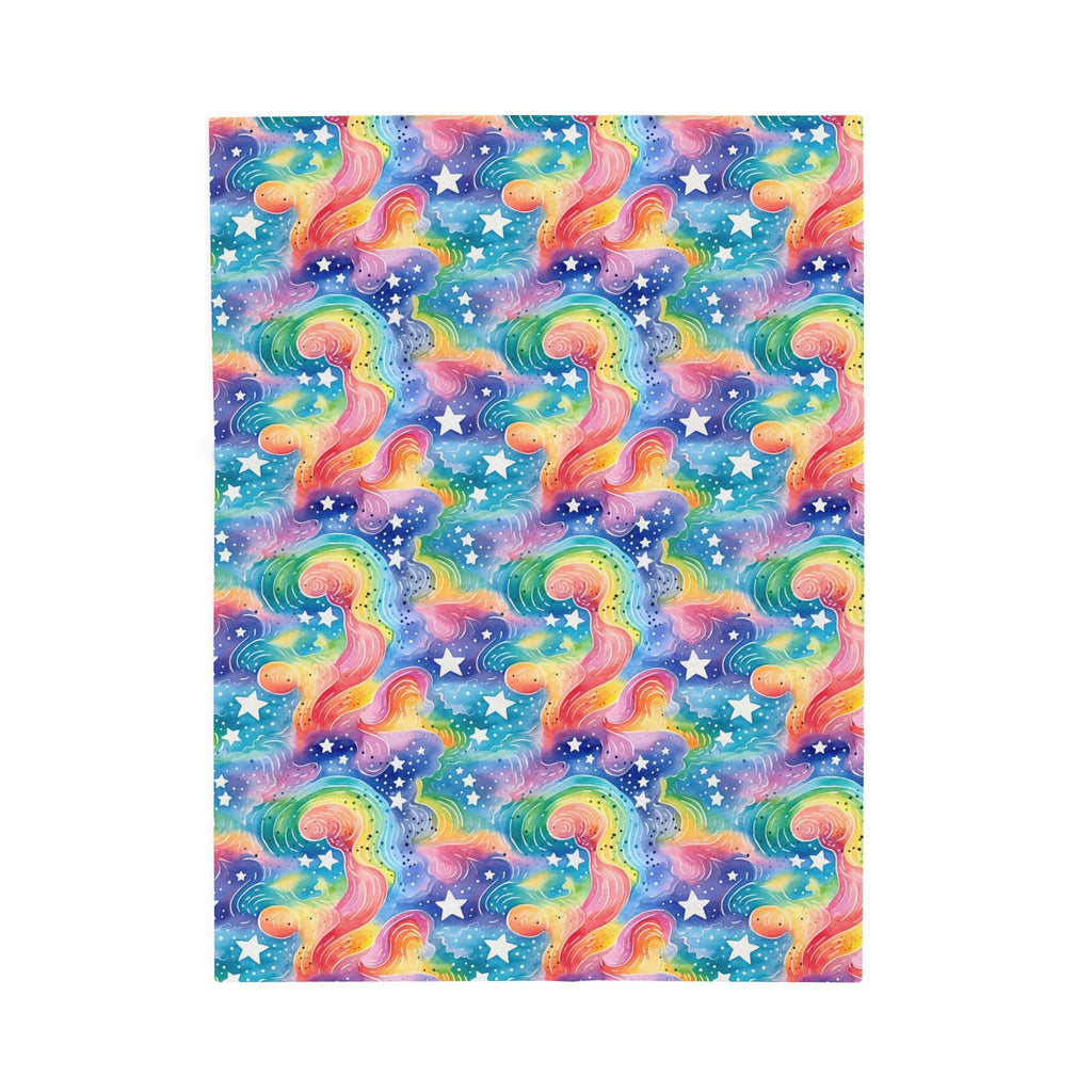 Bespattered Facade Rainbow Skies Velveteen Plush Blanket | 3 Sizes
