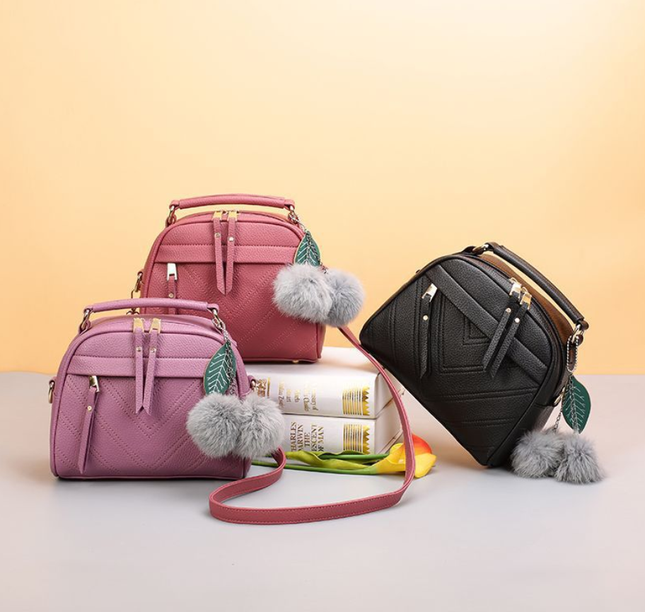 Puffy Ball Handbag, Shoulder Bag, Crossbody Bag