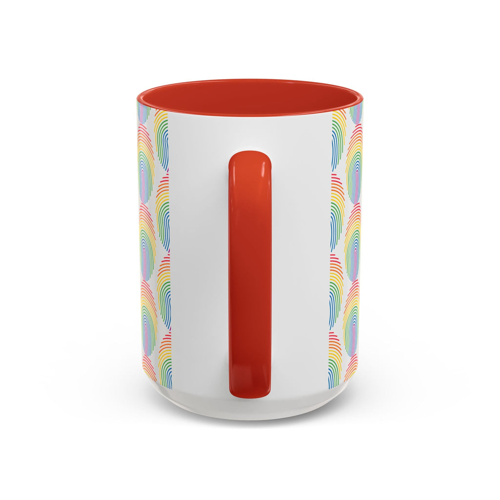 Bespattered Facade Rainbow Fingerprint Mug | Eight Colors | 11oz or 15oz