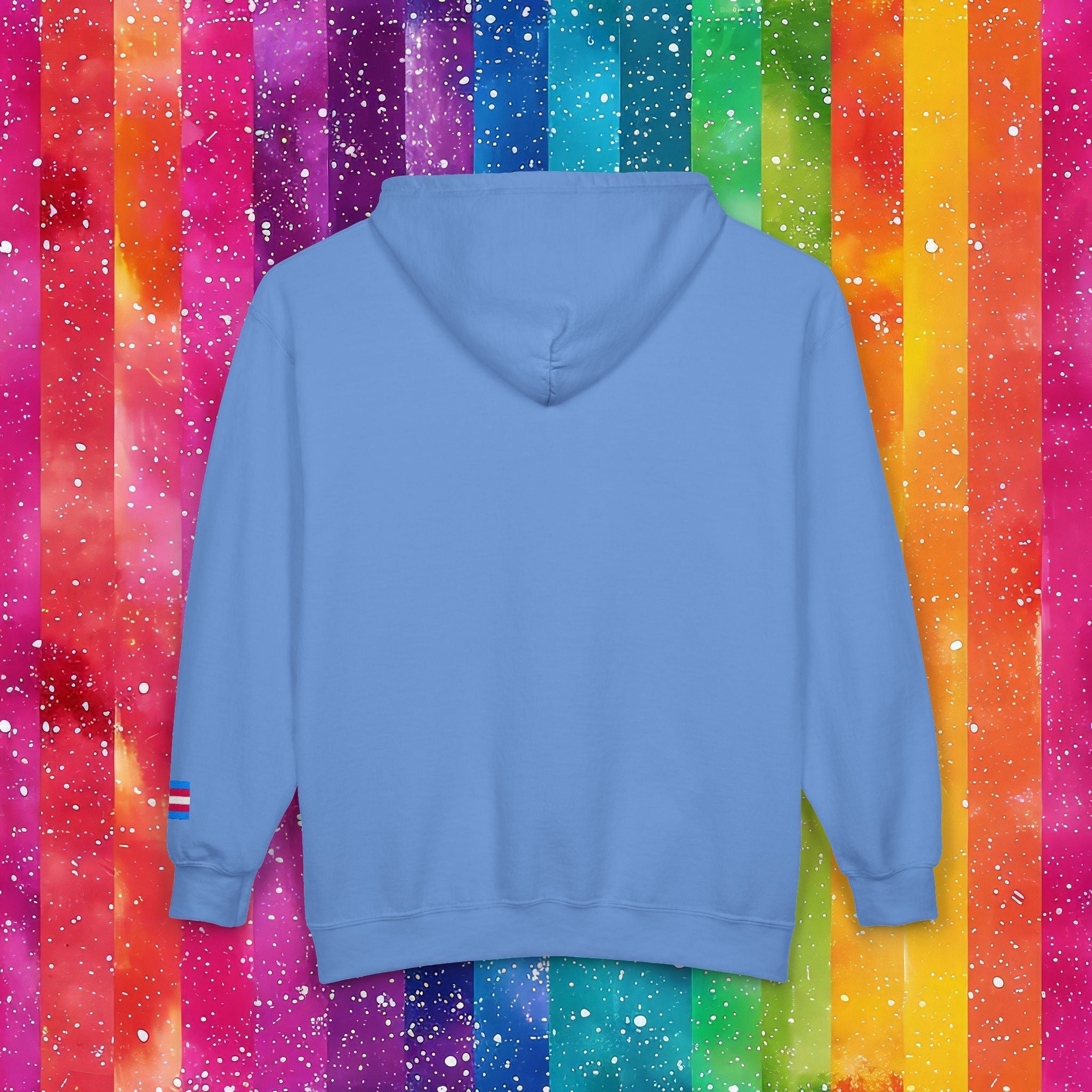 Bespattered Facade Protect the Dolls LGBTQ+ Pride Trans Support Embroidered Full-Zip Hoodie