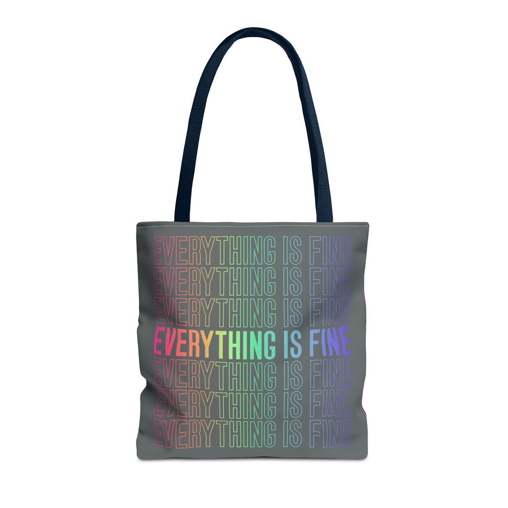 Bespattered Facade Everything is Fine Eco-Friendly Carryall Tote Bag