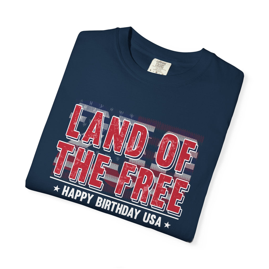 America 250 – “Land of the Free” Happy Birthday USA T-Shirt