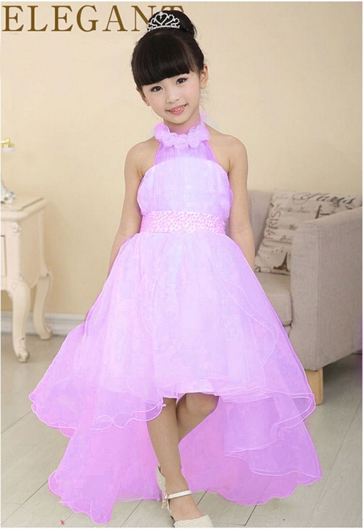 New Princess Dress for Girls - Wedding Gown with Train