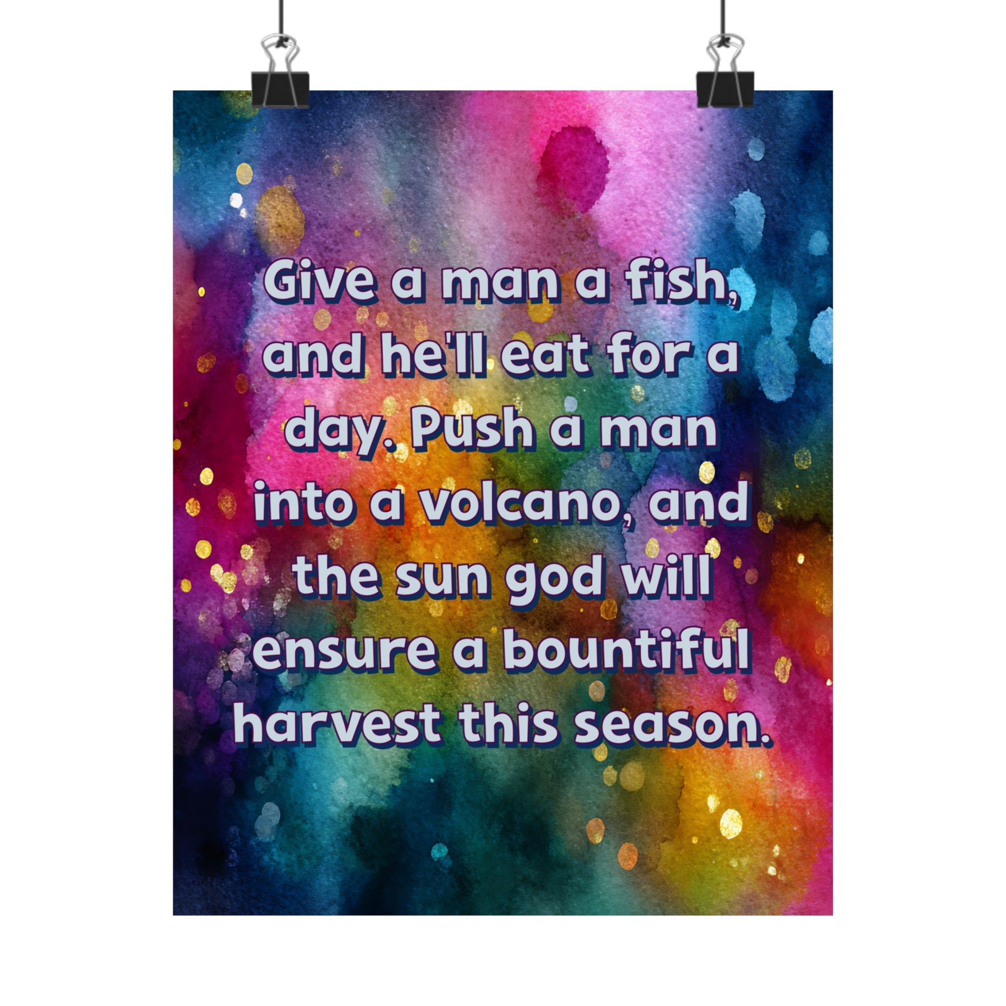 Bespattered Facade "Feed Your Man a Fish" Giclée Archival Matte Paper Prints